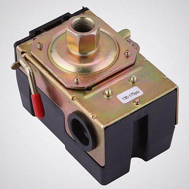 Air Compressor Pressure Switch 175 PSI Single Port Heavy Duty 1/4 NPT 135-175