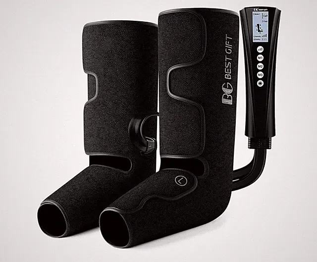 BestGift Air Compression Massager w/ Heat for Foot, Leg, Calf, Thigh & Knees