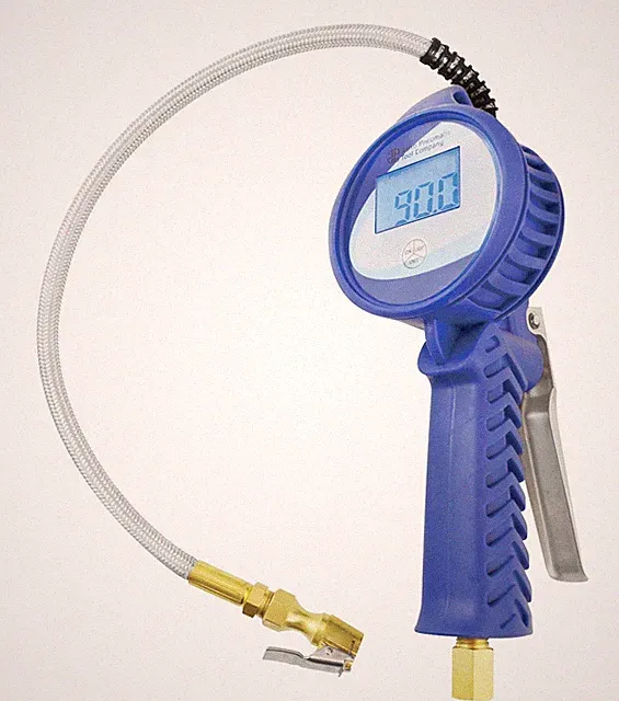Digital Tire Inflator 3.5" with 21" Stainless Steel Braided Hose - Accurate